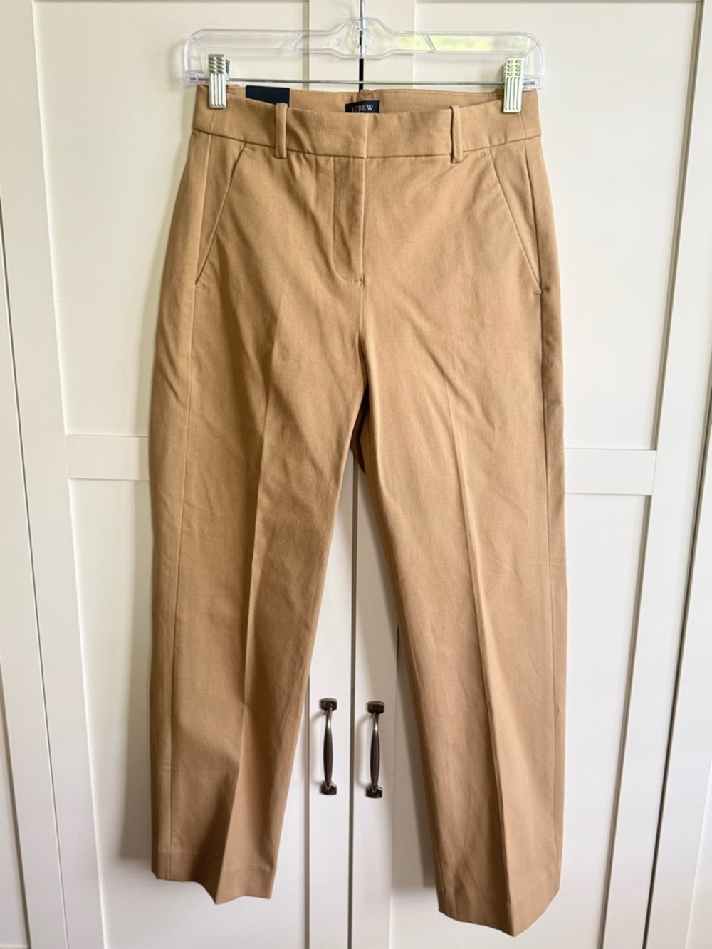 J.Crew Factory Kallie Straight-Leg Pant Size 2P Dark Khaki